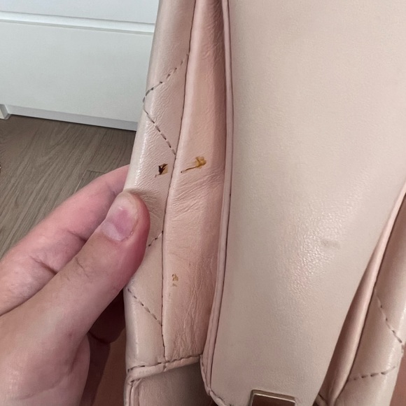 Kate Spade Blush Pink Quilted Gold Chain Crossbody Handbag - Picture 16 of 16